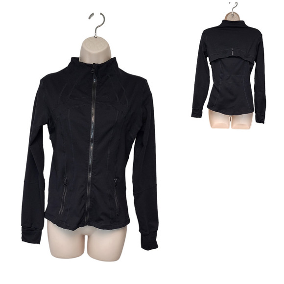 Studio Lite Ribbed Detail Long Sleeve Black Jacket Size XS - Picture 2 of 8